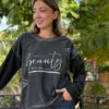 11 Italian Beauty Written Cotton Sweatshirt Smoked