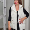 Sequined Imported Gray Velvet Vest