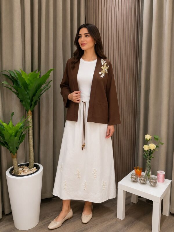 Bobin White Skirt
